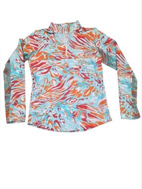 IBKÜL (Icikuls) Long Sleeve Mock Neck Cooling Activity Pullover Sun Shirt XS